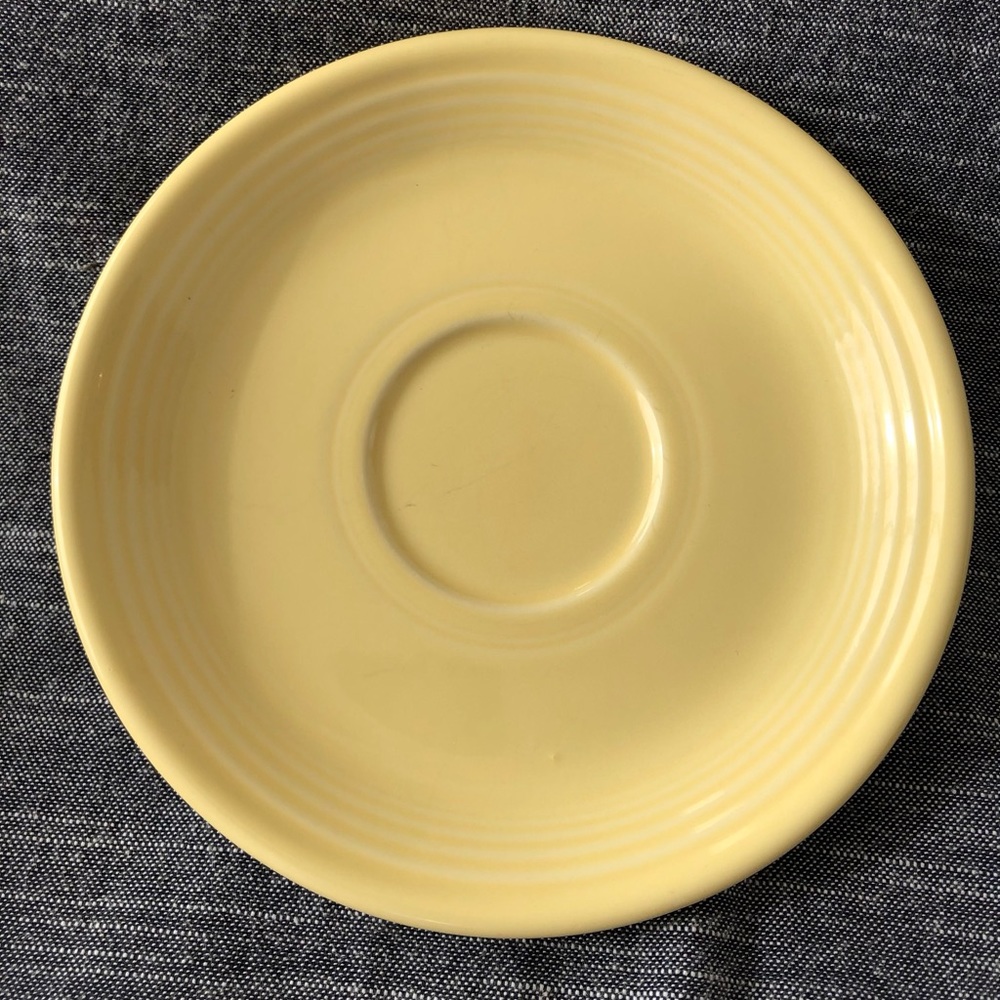 Homer Laughlin Fiesta Yellow Saucer 5 7/8”
